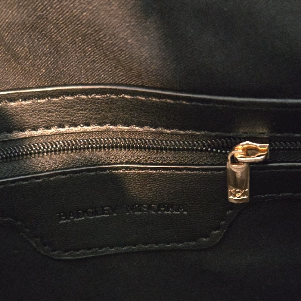 Badgley Mishika fBlack Satchel Bag Nwt - Picture 3 of 8